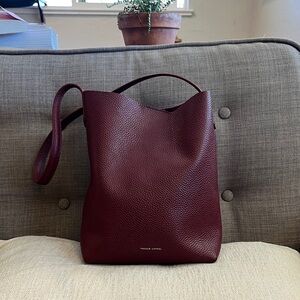 Mansur Gavriel Small Everyday Cabas Bag burgundy / oxblood / maroon